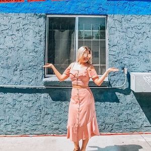 Lulu’s Crop Top & Skirt Set